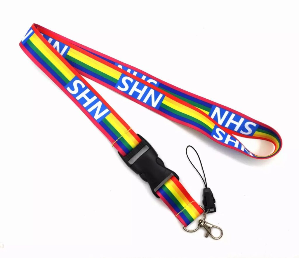 NHS Rainbow Lanyard for ID Card Mobile Phone – Sapiens Medical