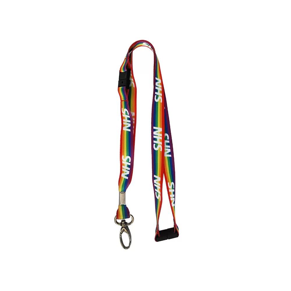 NHS Rainbow Lanyards with Safety Breakway and Metal Hook – Sapiens Medical