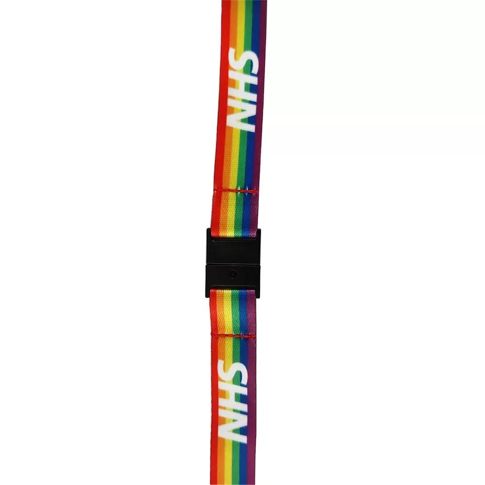 NHS Rainbow Lanyards with Safety Breakway and Metal Hook – Sapiens Medical